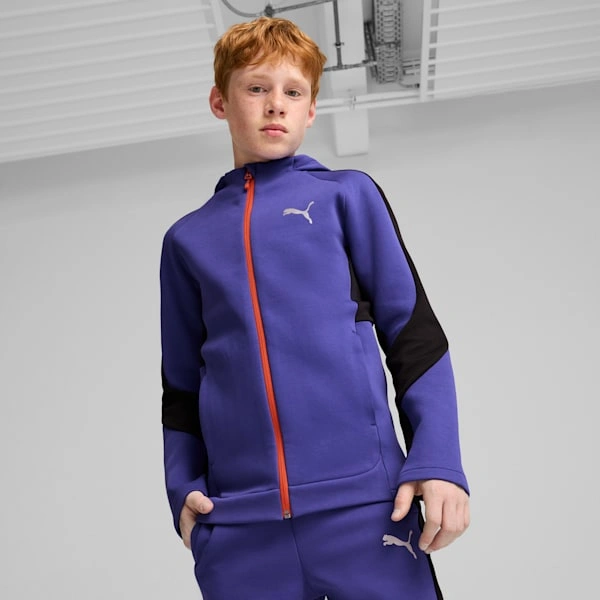 PUMA EVOSTRIPE: La Felpa con Cappuccio Perfetta per i Giovani Campioni! Stile e Comfort Senza Paragoni.
